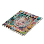 Lijst van klei tegeltje (Zijkant)