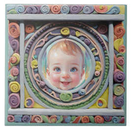 Lijst van klei tegeltje