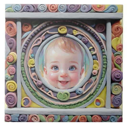 Lijst van klei tegeltje (Voorkant)