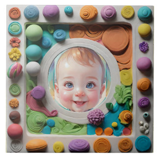 Lijst van klei tegeltje