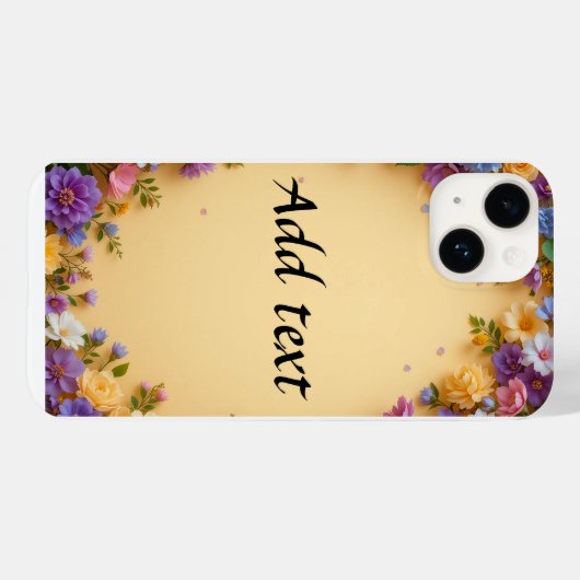Lijst van kleurrijk Floral Case-Mate iPhone Case (Achterkant (horizontaal))