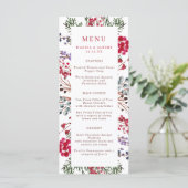 Lijst van kleurrijke winterbessen menu (Staand voorkant)