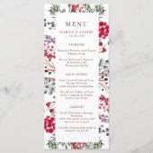 Lijst van kleurrijke winterbessen menu (Voorkant)