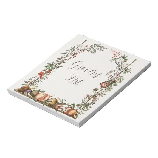 Lijst van kruideniers notitieblok (Linkerzijde)