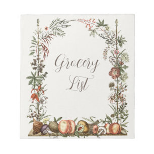 Lijst van kruideniers notitieblok