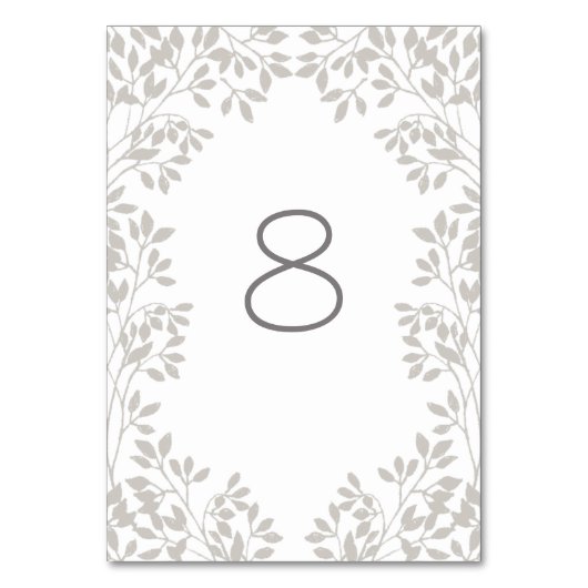 lijst van Leafy Wedding Kaart (Voorkant)