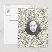 Lijst van leder briefkaart (Voorkant / Achterkant)