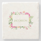 Lijst van lente - Aangepaste steen Onderzetter (Voorkant)