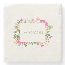 Lijst van lente - Aangepaste steen Onderzetter