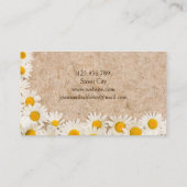 Lijst van madeliefjes visitekaartje (Achterkant)