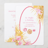 Lijst van Magnolia onze dochter studeert linen i Kaart (Voorkant / Achterkant)