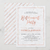 Lijst van marmer en koper | Moderne Pensioenpartij Kaart (Voorkant / Achterkant)