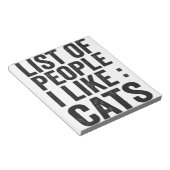 Lijst van mensen die ik leuk vind aan kattenkat-la notitieblok (Schuin)