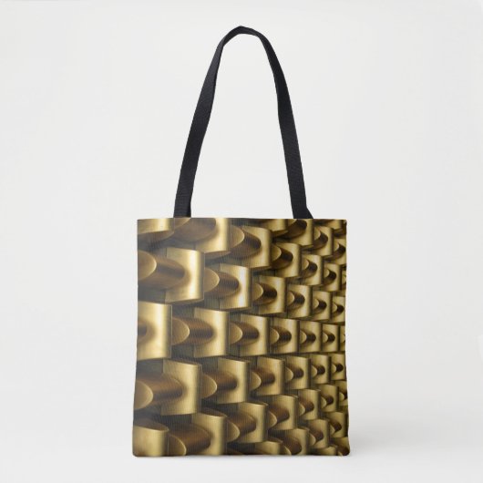 Lijst van messing metaal tote bag (Voorkant)