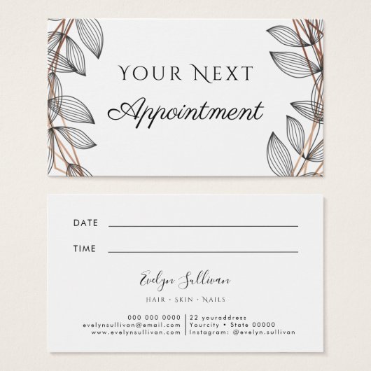 lijst van naaldbeschermer visitekaartje (Voorkant /achterkant)