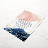 Lijst van nabestaanden en blinde geometrische virt folie uitnodiging (Gedraaid)