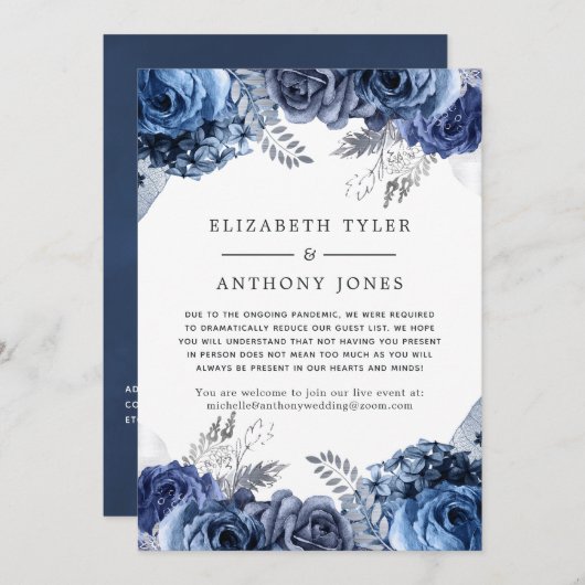 Lijst van nabestaanden en witte bloedweddenschappe aankondiging (Voorkant / Achterkant)