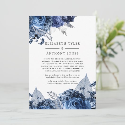 Lijst van nabestaanden, witte en zilveren weddensc aankondiging (Staand voorkant)