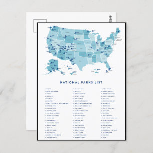 Lijst van nationale parken in de Verenigde Staten Briefkaart