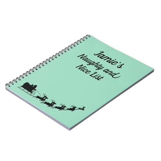 lijst van Naughty en Nice Notitieboek (Linkerzijde)