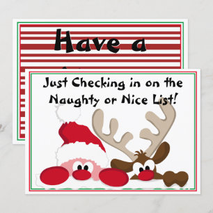 Lijst van Naughty of Nice Kaart