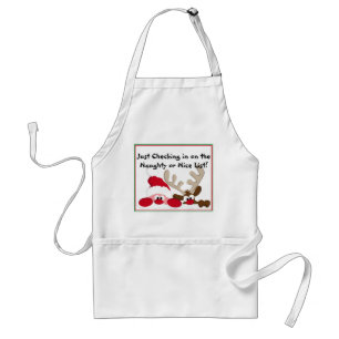 Lijst van Naughty of Nice Standaard Schort