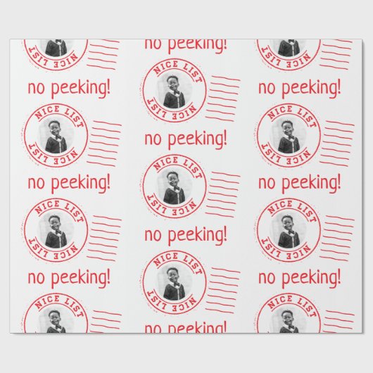 Lijst van Nice voor de kerstman Cadeaupapier (Vlak)