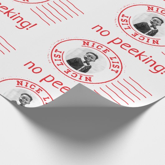 Lijst van Nice voor de kerstman Cadeaupapier (Hoek)