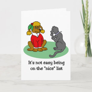 Lijst van Nice voor de kerstman Feestdagen Kaart