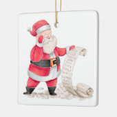 Lijst van Nice voor de kerstman Keramisch Ornament (Links)