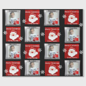 Lijst van Nice voor de kerstman met foto Cadeaupapier (Vlak)