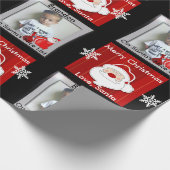 Lijst van Nice voor de kerstman met foto Cadeaupapier (Hoek)