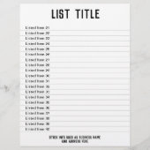 Lijst van objecten. Maximaal 40 objecten weergegev Flyer (Achterkant)