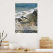 Lijst van Ocean quote - Newport Beach scène Poster (Keuken)