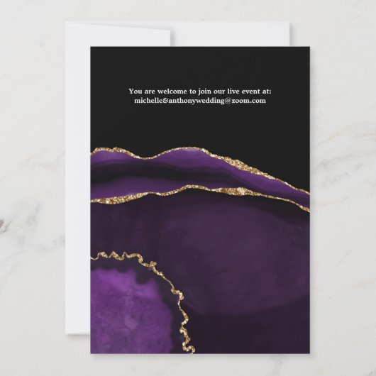 Lijst van Paarse en goudbont met verminderde weduw Aankondiging (Achterkant)