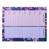 Lijst van Paarse plantgoed voor plantgoed Notitieblok (Voorkant)