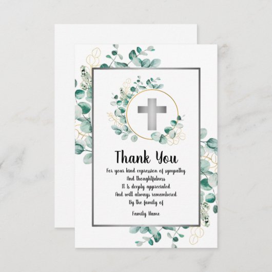 Lijst van prachtige bladeren bedankkaart (Voorkant / Achterkant)