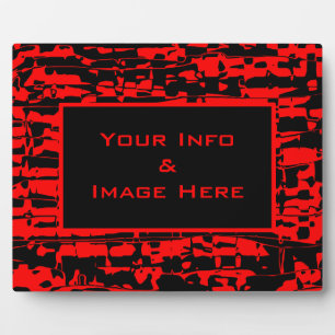 Lijst van rode kurk fotoplaat