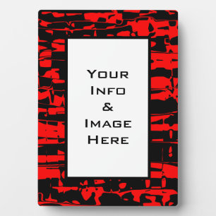 Lijst van rode kurk fotoplaat