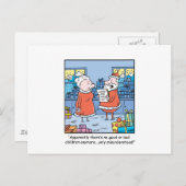 Lijst van Santas van de Cartoon van Kerstmis de Feestdagenkaart (Voorkant / Achterkant)