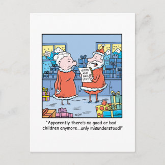 Lijst van Santas van de Cartoon van Kerstmis de Feestdagenkaart