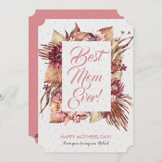 Lijst van savanna feestdagenkaart (Voorkant / Achterkant)