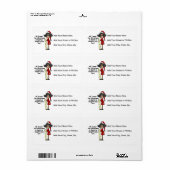 Lijst van Sinterkletters Etiket (Full Sheet)