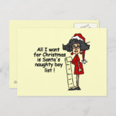 Lijst van Sinterkletters Feestdagenkaart (Voorkant / Achterkant)