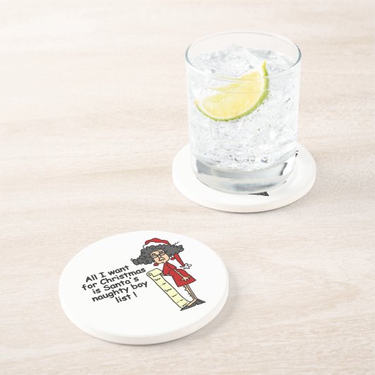 Lijst van Sinterkletters Zandsteen Onderzetter (Zijkant)