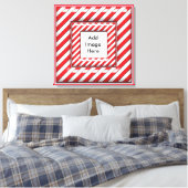 Lijst van snoepsuikerriet canvas afdruk (Insitu (Slaapkamer))