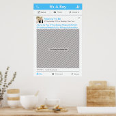 Lijst van sociale media Foto Booth Prop Poster (Keuken)