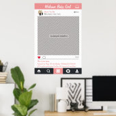 Lijst van sociale media Poster Fotobooth Prop (Thuiskantoor)