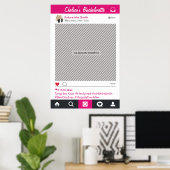 Lijst van sociale media Poster Fotobooth Prop (Thuiskantoor)