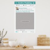 Lijst van sociale media Poster Fotobooth Prop (Keuken)